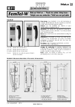 MALUX FHF FernTel-W Manual предпросмотр