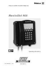 MALUX ResistTel MB Operating Instructions Manual предпросмотр