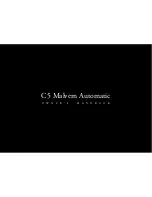 Malvern Automatic C5 Owner'S Handbook Manual preview