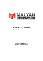 Malyan M200 V2 User Manual предпросмотр