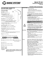 MAMAC SYSTEMS PR-243 Technical Information предпросмотр