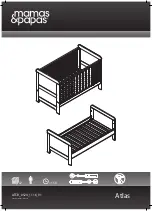 Mamas & Papas Atlas Cot Bed Assembly Instructions Manual preview