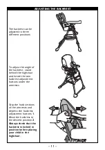 Предварительный просмотр 11 страницы Mamas & Papas bistro baby highchair Instructions Manual