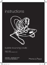 Preview for 1 page of Mamas & Papas Bubble bouncing cradle Instructions Manual