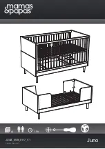 Mamas & Papas Juno Cotbed 00617 Assembly Instructions Manual preview