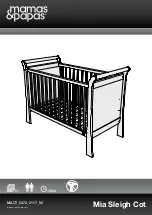 Mamas & Papas Mia Sleigh Cot Assembly Instructions Manual preview