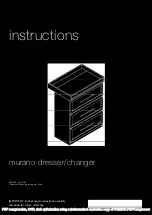 Preview for 1 page of Mamas & Papas murano dresser/changer Instructions Manual