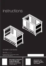 Предварительный просмотр 1 страницы Mamas & Papas Ocean cot-bed Instructions Manual