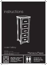 Mamas & Papas Ocean tallboy Instructions Manual preview