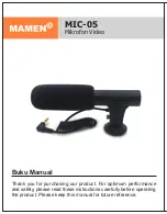 Предварительный просмотр 1 страницы MAMEN MIC-05 Manual