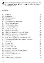 Preview for 16 page of mamivac Lactive 287000 Operating Instructions Manual