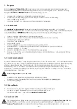 Preview for 3 page of mamivac SENSITIVE-CFH Operating Instructions Manual