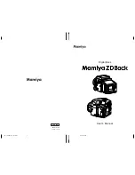 Mamiya 645 AFD II User Manual предпросмотр