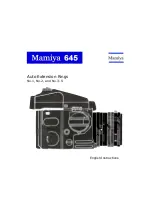 Preview for 1 page of Mamiya 645 Instructions