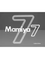 Предварительный просмотр 1 страницы Mamiya 7 User Manual