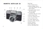 Предварительный просмотр 2 страницы Mamiya AUTO-LUX 35 Owner'S Manual