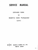 Предварительный просмотр 26 страницы Mamiya C220 Professional Service Manual