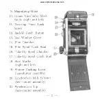 Preview for 4 page of Mamiya C3 User Manual