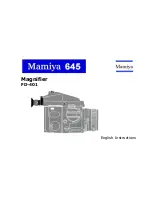 Предварительный просмотр 1 страницы Mamiya FD-401 Instructions