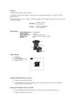 Preview for 2 page of Mamiya FD-401 Instructions