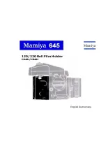 Mamiya HA401 Instructions preview