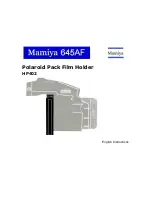 Mamiya HP402 Instructions preview