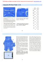 Preview for 23 page of Mamiya M645J Instructions Manual