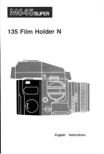 Предварительный просмотр 1 страницы Mamiya M645super Instructions Manual