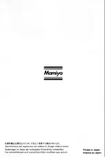 Preview for 8 page of Mamiya M645super Instructions Manual