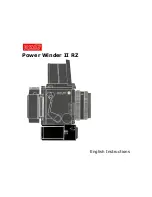 Mamiya Power Winder II RZ Instructions Manual предпросмотр