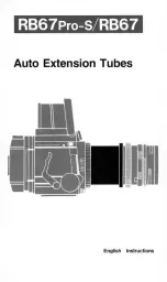 Mamiya RB67 Pro-S Instructions Manual preview