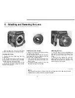 Предварительный просмотр 11 страницы Mamiya RB67 Pro SD User Manual