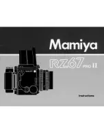 Mamiya RZ67 PRO II Instructions Manual preview