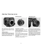 Preview for 14 page of Mamiya RZ67 PRO II Instructions Manual