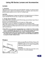 Preview for 65 page of Mamiya RZ67 Instructions Manual