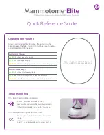 mammotome Elite MEH1 Quick Reference Manual preview