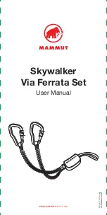 Mammut Skywalker Via Ferrata Classic Set User Manual preview