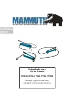 Предварительный просмотр 1 страницы Mammuth CP180B Installation And Operating Instructions Manual