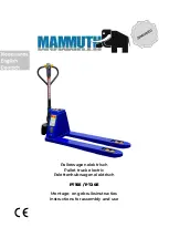 Preview for 1 page of Mammuth PT15E Instructions For Assembly And Use