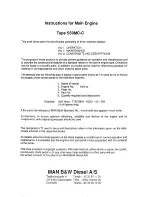 Preview for 2 page of MAN B&W S50MC-C Maintenance Instructions Manual