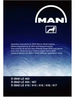 Preview for 1 page of Man D 2840 LE 403 Operating Instructions Manual