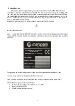 Preview for 4 page of Mandam SPEC HD 2,5 Operation Manual