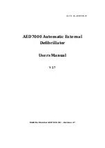 Предварительный просмотр 1 страницы M&B AED7000 User Manual