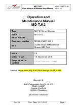 Preview for 3 page of M&D FLUGZEUGBAU MD-TJ Series Operation And Maintenance Manual