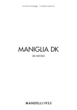 Preview for 1 page of Mandelli MANIGLIA DK Assembly Instructions