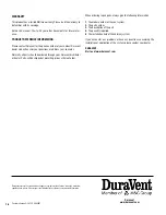 Preview for 16 page of M&G Duravent Duratech Canada HT Installation And Operation Instruction Manual