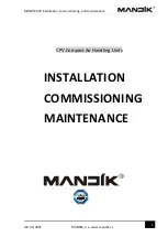 MANDÍK 0789-0010 Installation, Commissioning Maintenance preview