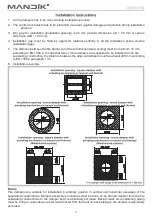 Preview for 14 page of Mandik EIS 120 Installation Instructions Manual