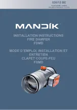 Preview for 1 page of Mandik FDMD Installation Instructions Manual