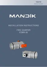 Предварительный просмотр 1 страницы Mandik FDMR 60 Installation Instructions Manual